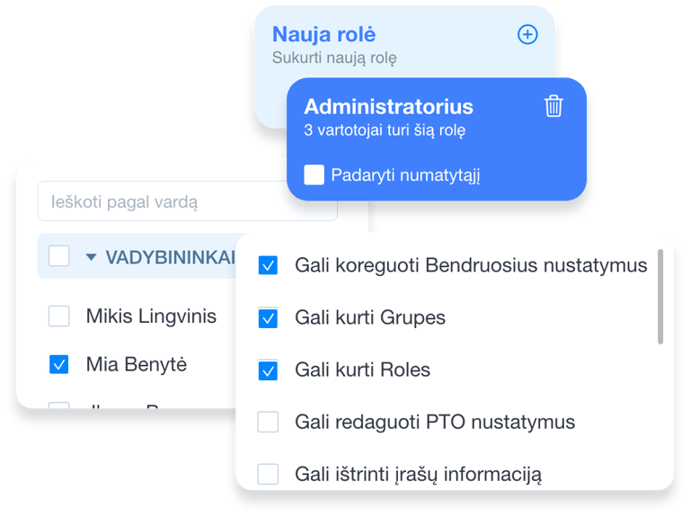 Personalizuotos prieigos pavyzdys Grownu sistemoje