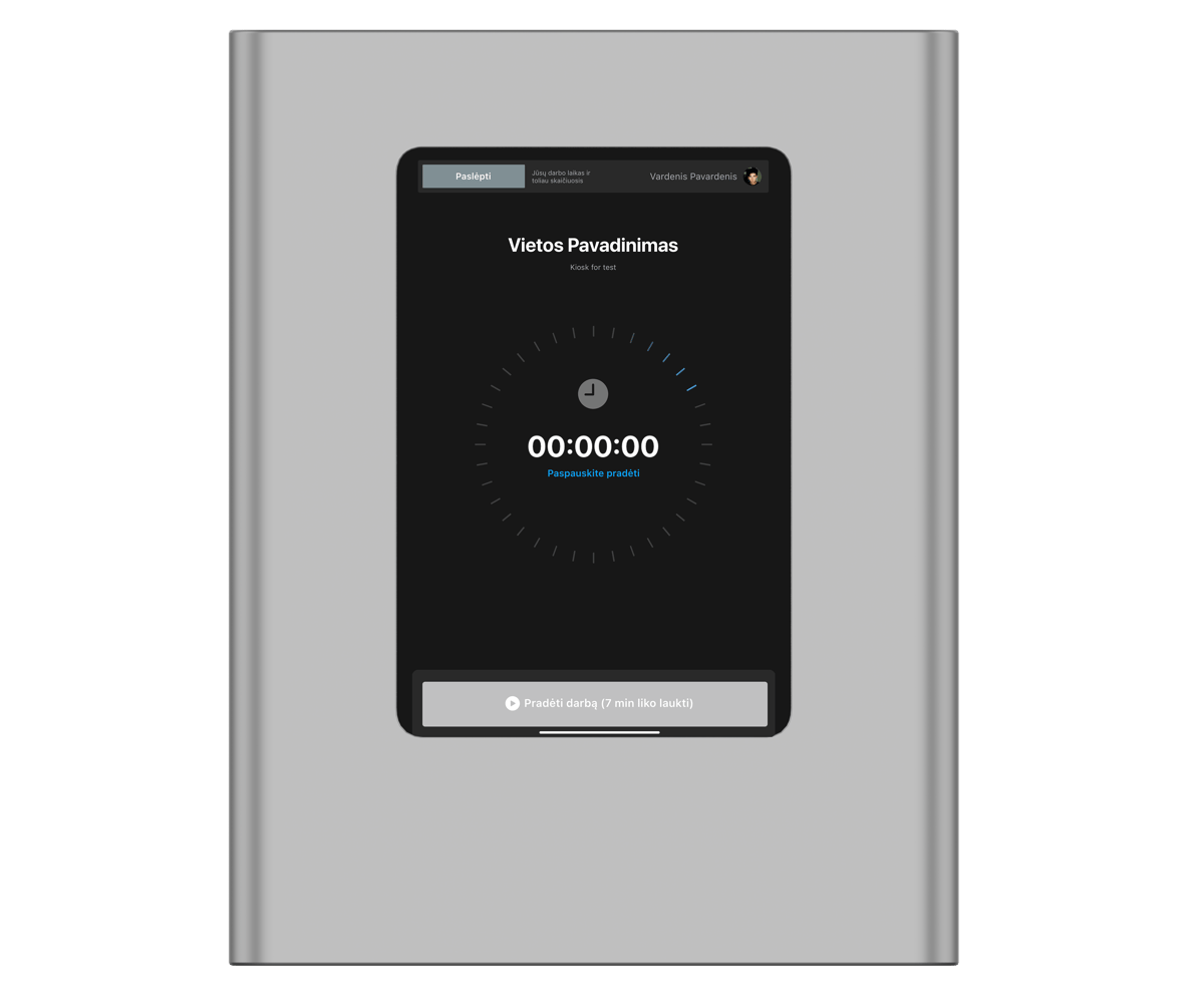 Pamainos pradžios ribojimas terminale